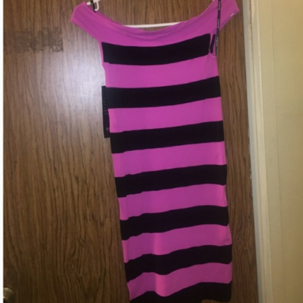 Bebe off shoulder dress